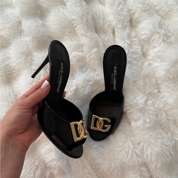 Dolce & Gabbana Shoes - Dolce & Gabbana Black Heeled Mules